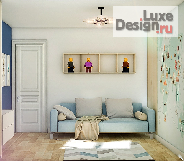 Дизайн интерьера детской "Дизайн - проект детской "Child traveller"" (фото 4)