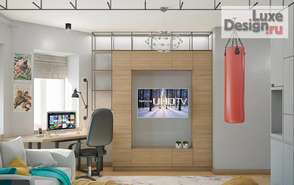 Дизайн интерьера детской "Детская для мальчика "Граффити"" (фото 1)