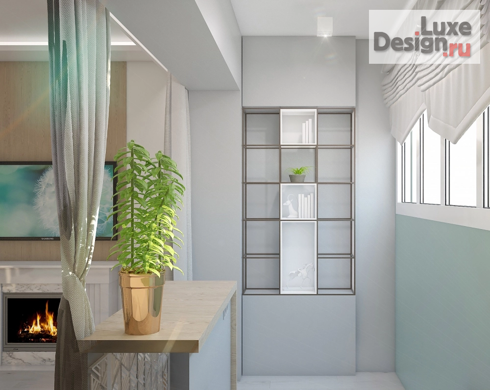 Дизайн интерьера кухни "Кухня-гостиная неоклассика" (фото 5)