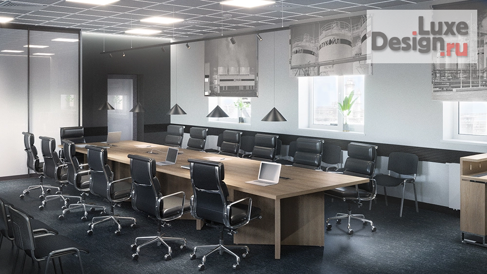 Дизайн интерьера офиса "Дизайн и 3D визуализации для компании Лукойл." (фото 4)