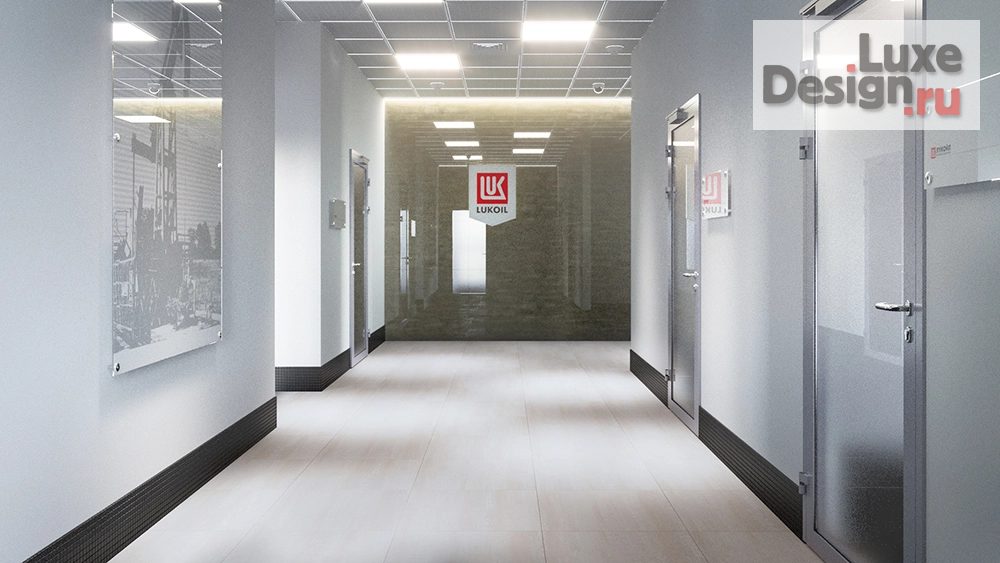 Дизайн интерьера офиса "Дизайн и 3D визуализации для компании Лукойл." (фото 2)