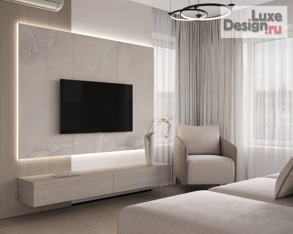 Дизайн интерьера квартиры студии "Комфортная студия" (фото 3)