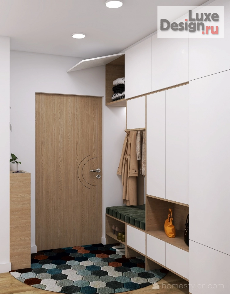 Дизайн интерьера трехкомнатной квартиры "Трехкомнатная квартира для молодоженов" (фото 12)