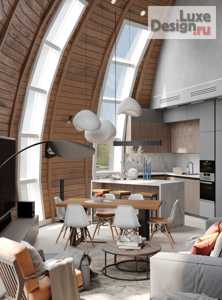 Дизайн интерьера частного дома "Дом-сфера" (фото 4)