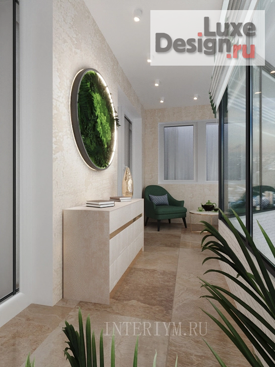 Дизайн интерьера лоджии "Дизайн-проект лоджии в ЖК "Троя", г. Волжский" (фото 2)