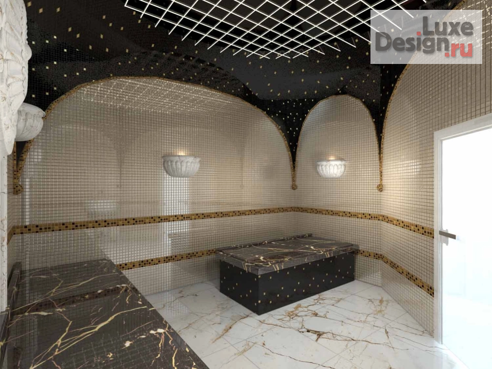 Дизайн интерьера сауны "Дизайн интерьера турецкой бани - хаммама" (фото 6)
