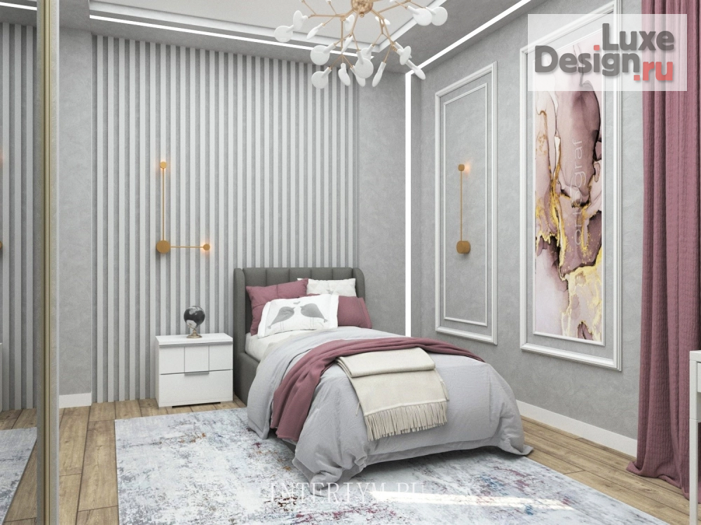 Дизайн интерьера спальни "Дизайн спальни для молодой девушки" (фото 1)