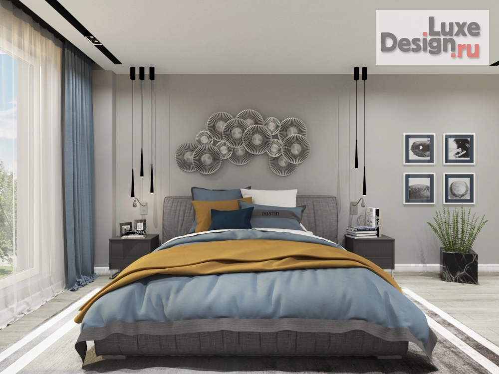Дизайн интерьера спальни "Дизайн интерьера спальни для холостяка" (фото 1)
