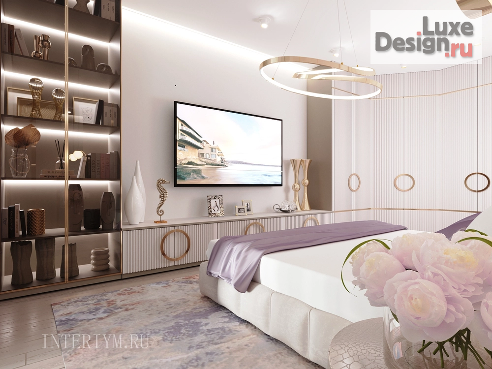 Дизайн интерьера спальни "Дизайн-проект спальни в ЖК "Троя", г. Волжский" (фото 2)