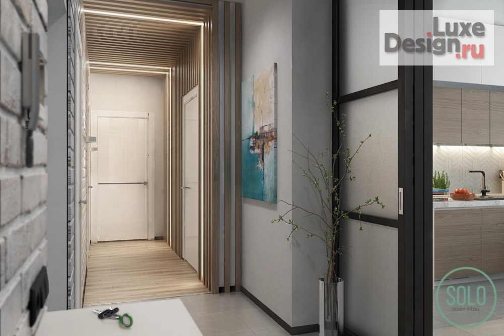 Дизайн интерьера квартиры "Современный белый интерьер с яркими акцентами" (фото 7)