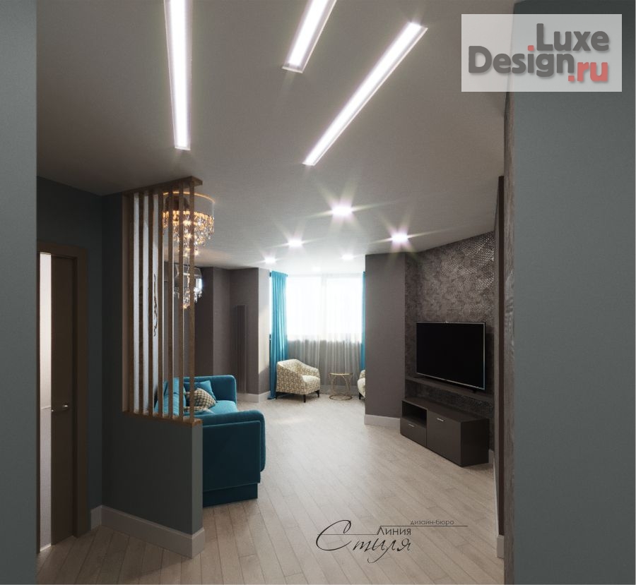 Дизайн интерьера двухкомнатной квартиры "Северное море" (фото 8)