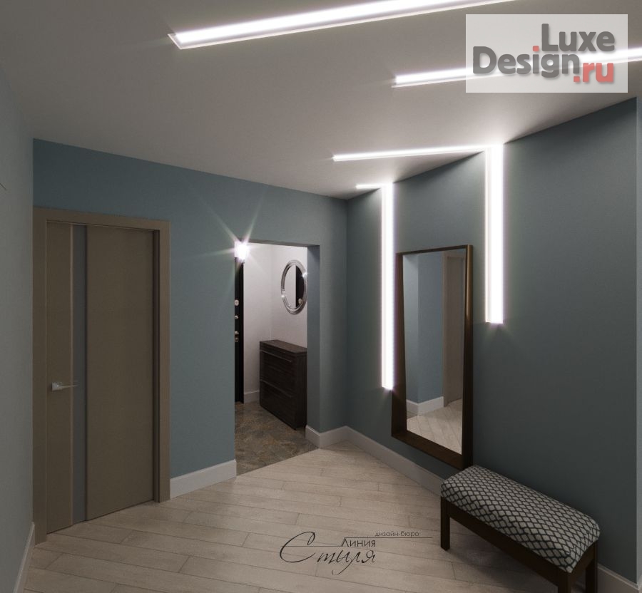 Дизайн интерьера двухкомнатной квартиры "Северное море" (фото 9)