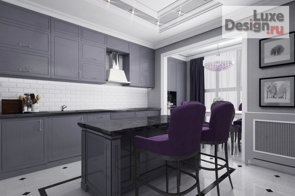 Дизайн интерьера трехкомнатной квартиры "3-х комнатная квартира в стиле "неоклассика"" (фото 5)