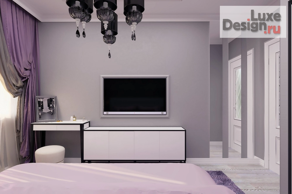 Дизайн интерьера спальни "Спальня для молодой семейной пары (часть большого проекта)" (фото 4)