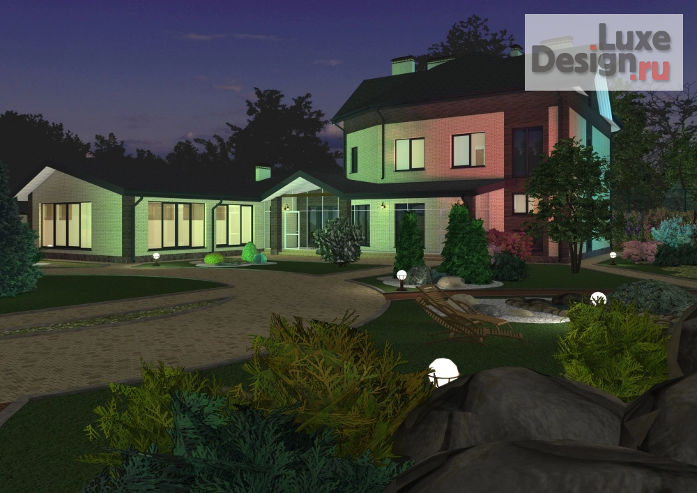 Частная архитектура "Проект дома с разработкой ландшафта." (фото 2)