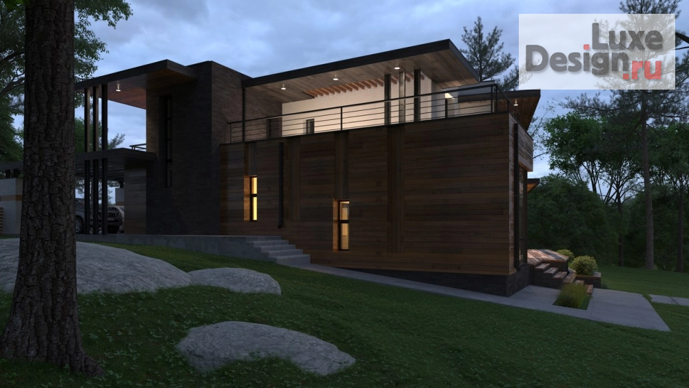 Частная архитектура "Проект особняка на берегу озера" (фото 3)