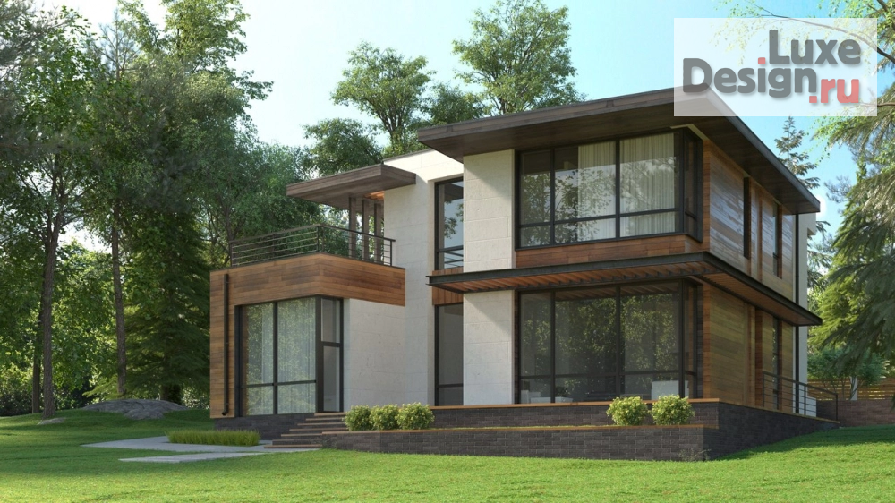 Частная архитектура "Проект особняка на берегу озера" (фото 1)