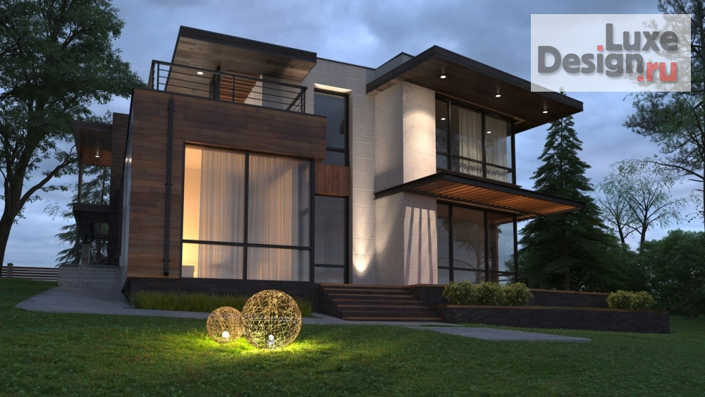 Частная архитектура "Проект особняка на берегу озера" (фото 2)