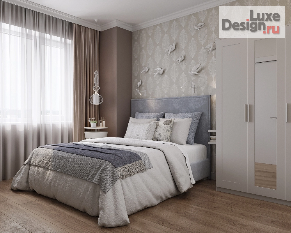 Дизайн интерьера четырехкомнатной квартиры "Мятное настроение. Проект квартиры в ЖК "Gala Park"" (фото 35)