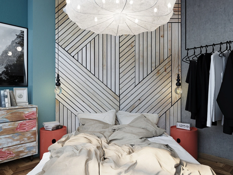 Дизайн интерьера двухкомнатной квартиры в Волгограде "Спальня в средиземноморском стиле"